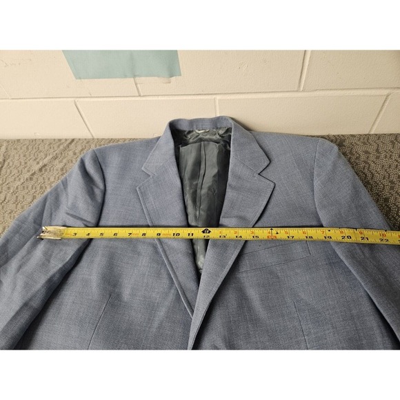 Dimitri Blazer Mens Large Blue 44 Short Jacket Blazer - Picture 5 of 9